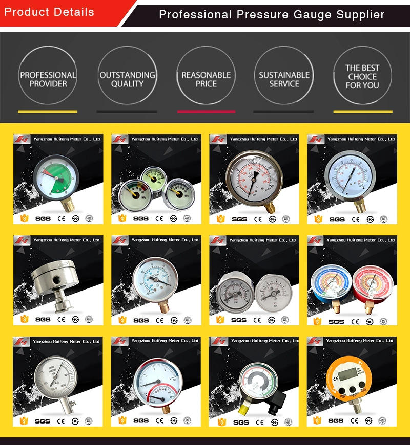 80mm Lower Back Connection All Stainless Steel Pressure Gauge Diaphragm Seal