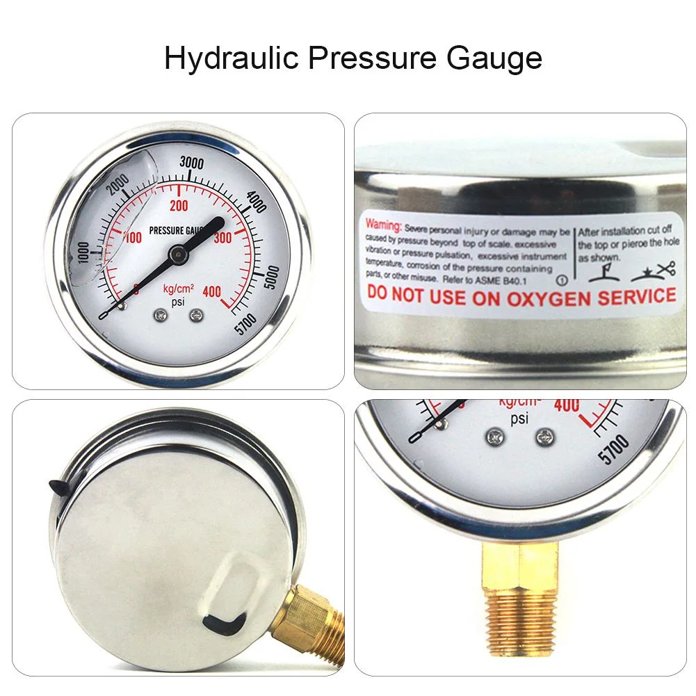 All Stainless Steel Pressure Gauge by Kpa MPa Bar with Oil Filled Diaphragm Seal 316L OEM