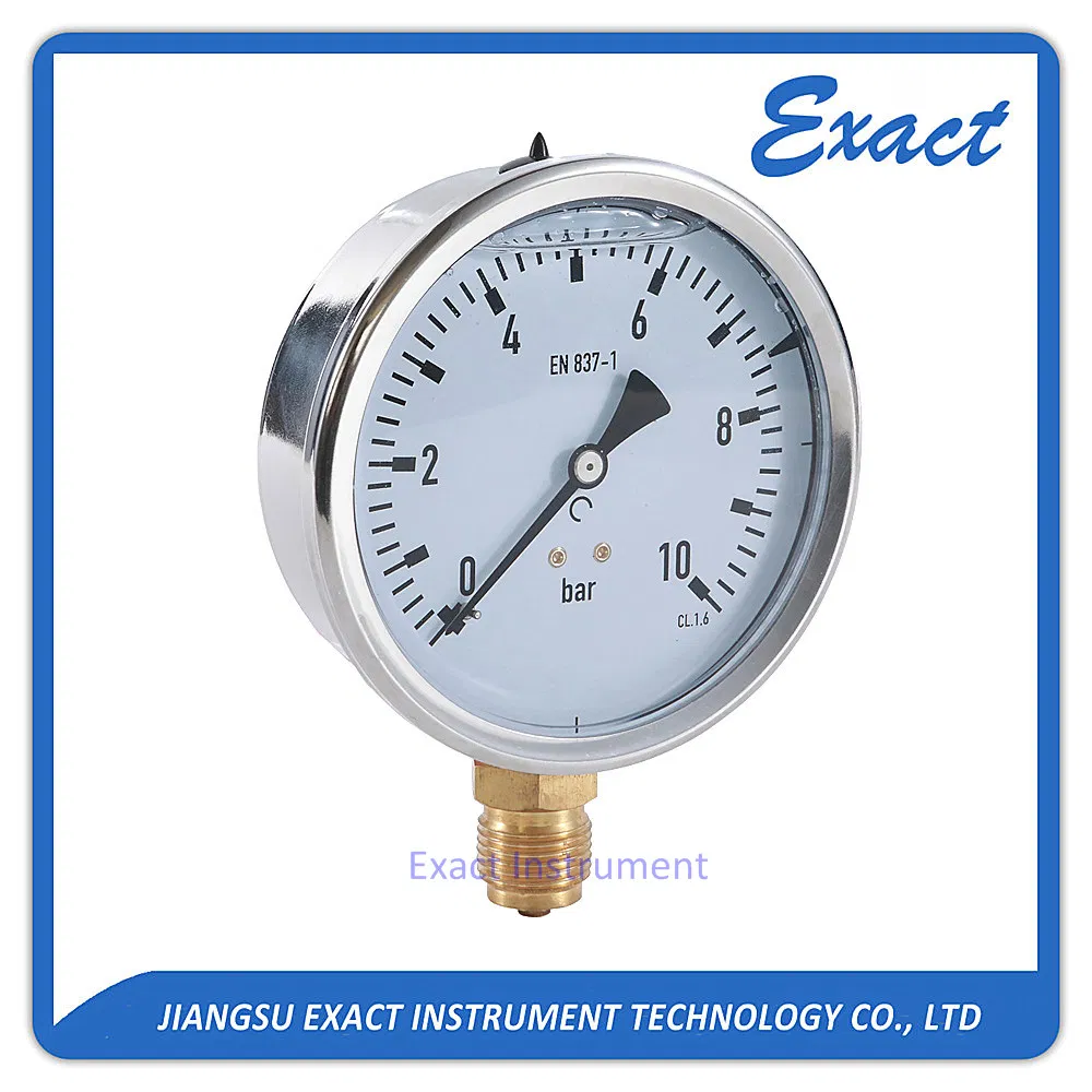 Vakuum-Verbindungs-Manometer für allgemeines Manometer, Messing, Edelstahl
